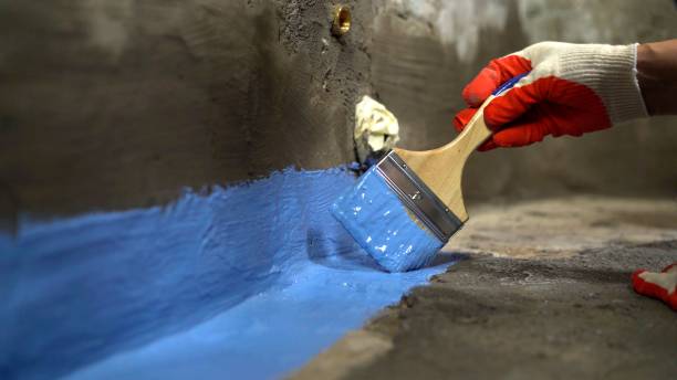 Commercial Waterproofing project at a Yellow Springs, OH business property by SJ Waterproofing Pros